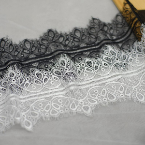 Lông Mi Dệt Kim Kiểu Pháp Ren Ni Lông Màu Trắng Đồ Trang Trí Viền Mi Chantilly Đồ Trang Trí Viền Vải Ren - Product Image 2