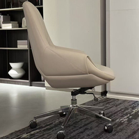 Commercial Executive Industrial Chaise de bureau ergonomique haut de gamme de luxe en cuir de mode moderne de haute qualité