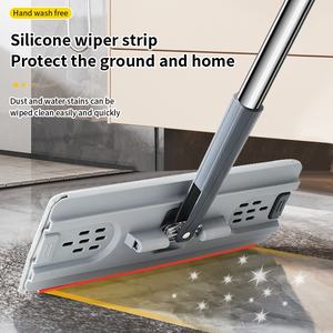 Set Mop Piatto con Secchio per Pulizia Pavimenti Senza Lavaggio a Mano, Rotazione a 360°, Mop Piatto e Secchio per Pulizia Pavimenti - Product Image 5