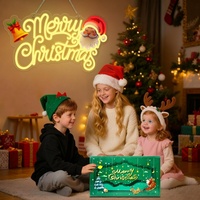 Panneau néon Joyeux Noël avec interrupteur à intensité variable, alimenté par USB, décoration murale artistique, lumière de nuit, cadeau pour la maison, intérieur