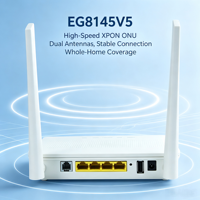 ONU EG8145V5 Optik Ağ Terminali FTTx Çözümlerini Yenileyin DC 12V Güç Kaynağı 4 Gigabit Ethernet Portu RJ45 Konektörü