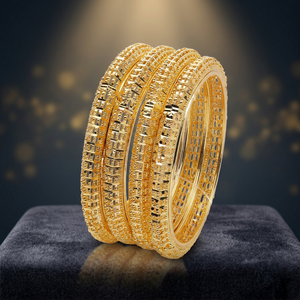 Joyería de Moda al por Mayor, Brazaletes de Boda para Mujer con Diseño Tradicional Bañados en Oro, Brazaletes de Lujo de Latón Relleno de Oro - Product Image 3