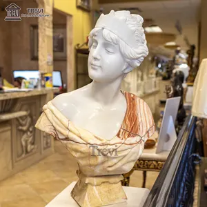 古董大理石希腊妇女半身像雕塑著名罗马人物半身像女神雕像