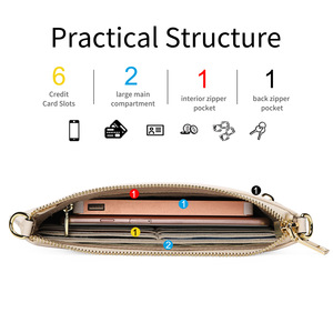 Bolso Bandolera Impermeable de PU para <span class=keywords><strong>Mujer</strong></span> 2026, Estilo Casual Europeo Americano, con Bolsillo para Teléfono Móvil y Cadena, para Invierno - Product Image 4