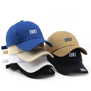 High quality multiple color custom logo embroidery black baseball cap hats for men