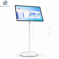 Afficheur numérique LCD 32 pouces avec écran tactile 10 points, système d'exploitation Android, animation intégrée, CMS intégré pour une utilisation en intérieur/extérieur, publicité mobile