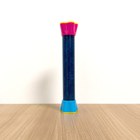 Jouet sensoriel en plastique, nouveauté créative, colonne longue, couleur flottante, fuite d'huile, poudre dorée, jouet pour adultes et enfants