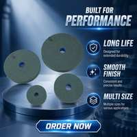 Disque abrasif en carbure de silicium vert OEM ODM, haute efficacité de meulage, anti-déformation, pour le polissage des bords de verre
