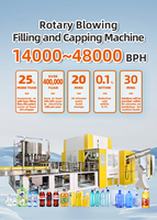 Machine de remplissage et de bouchage automatique d'eau minérale 3 en 1, ligne de production monobloc pour le lavage, le rinçage et l'étiquetage des bouteilles en PET