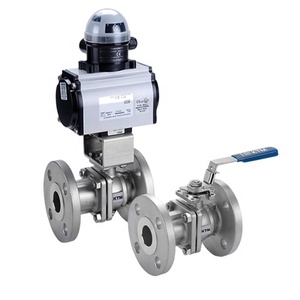Vannes à boisseau sphérique à double corps KTM EF190FE en acier au carbone/acier inoxydable 316, à brides, zéro fuite, compatibles SIL, OEM NACE CE - Product Image 1