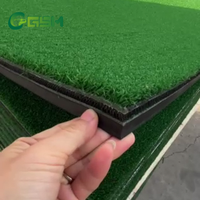 Tapis de golf pour tee-up, tapis de frappe 4 couches en nylon, couche 3D à ressorts, protection des poignets, pour usage intérieur et extérieur sur le driving range