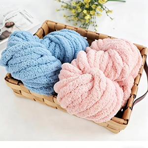 Hilo de Chenilla Grueso Teñido de 2CM, Ecológico, Antibacteriano, 100% Poliéster para Mantas, Hilo Gigante Suave Tipo <span class=keywords><strong>Bernat</strong></span>, Venta al Por Mayor - Product Image 3