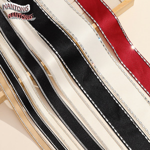 NANTONG Satin Ribbon Rhinestone Embellished 250317 DIY Jewelry Accessories <b>Gift</b> Packaging - Product Image 1