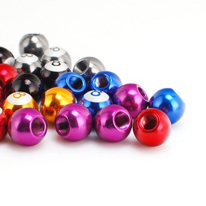Cache-valve de pneu de voiture en aluminium, forme de boule de billard, accessoires intérieurs décoratifs, ajustement universel - Product Image 2