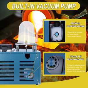 1100&deg;C <strong>Jewelry</strong> <strong>Lost</strong> <strong>Wax</strong> <strong>Casting</strong> Mold Plaster Investment Gold Silver Copper Metal Refining 2L Vacuum Melting &amp; <strong>Casting</strong> Machine - Product Image 6