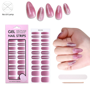 Esmalte de Uñas en Gel de Calidad Profesional, Resistente al Agua, Sin Necesidad de Lámpara UV, Secado Rápido, 22 Tiras, Diseño de Ojo de Gato, Pegatinas de Uñas en Gel - Product Image 5