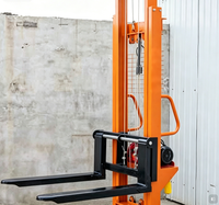 Gerbeur semi-électrique compact léger 1000 kg, levée maximale 3000 mm, faible consommation, haute efficacité, pour entrepôt à allées étroites