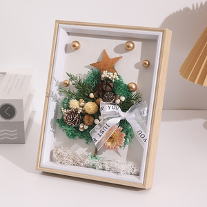 Natale vendita calda su misura MDF foto di natale cornice di stile semplice cornice in resina per appendere in piedi Festival cornici di arte decorativa - Product Image 3