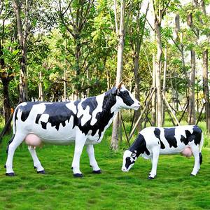 Çevre dostu reçine inek heykeli cam elyaf takviyeli plastik açık topluluk manzara dekorasyon alışveriş merkezleri parklar çiftlikleri - Product Image 3