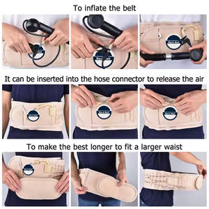 Decompression <b>Back</b> <b>Belt</b> Waist Brace For Lower <b>Back</b> <b>Pain</b> Relief Lumbar Air Traction Device For Adult Lumbar Decompression <b>Belt</b> - Product Image 4