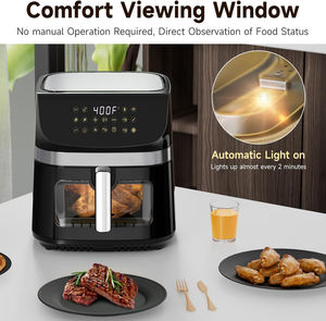 Wholesale Customizable 8L Stainless Steel Smart <b>Air</b> <b>Fryer</b> Touchscreen Control Non-Stick Surface Overheat Household - Product Image 3
