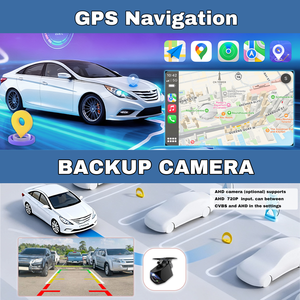 9in android13 xe Stereo đài phát thanh GPS navigation đơn vị đầu 2 + 32 gam cho Hyundai Sonata 2011-2015 không dây Carplay <span class=keywords><strong>Android</strong></span> Auto BT WIFI - Product Image 4