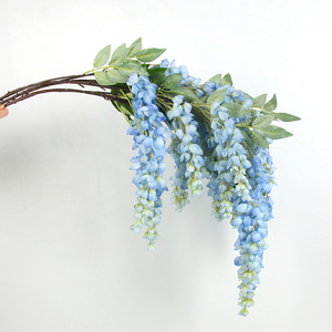 Guirnaldas de Flores Artificiales de Glicinia Mitsuba de 100cm-200cm, Ramo de Seda para Decoración de Techos en Bodas, Enredaderas Colgantes para Interiores y Exteriores - Product Image 3