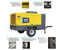 Untuk XATS800 XAS88 7-35 bar Pompa Motor Berpendingin Udara Rendah Kebisingan PLC Mesin Diesel Portabel Efisiensi Tinggi