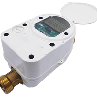 Meter Air Prabayar Ultrasonik dengan Kontrol Katup Digital Cerdas Kuningan IP68 OEM 214C