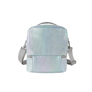Sac à dos holographique en gros pour garçons et filles, sac à dos tendance irisé brillant, sac isotherme pour le déjeuner, idéal pour le style urbain quotidien - Product Image 5