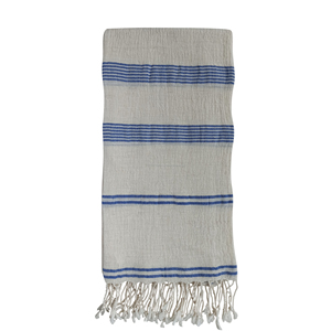 Lino Algodón Peshtemal Beach Hammam Toallas de viaje 90x170cm 35x66 "Hecho en Turquía Comercio justo Peso ligero Naturel-Rosa - Product Image 2