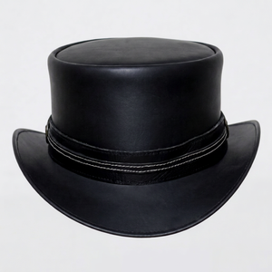 Chapeau de cowboy classique en cuir unisexe, style ranch, rodéo, équestre, pour l'extérieur, mode estivale, à large bord, fait main, qualité durable - Product Image 1