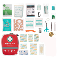 Trousse de premiers soins portable étanche pour enfants largement utilisée et trousse de premiers soins avec fournitures médicales d'urgence pour l'extérieur et la maison