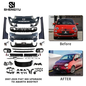Kit de Carrocería Shengyu PP para FIAT 500 2007-2025, Actualización a <span class=keywords><strong>Abarth</strong></span> |   Instalación Fácil | |   Ajuste Perfecto |   OEM - Product Image 2
