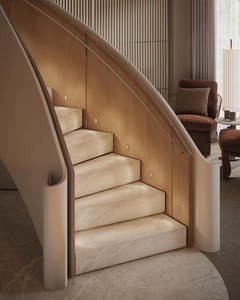 Escalera de Caracol Interior Moderna y Duradera de Piedra Natural Flotante <span class=keywords><strong>Alucasa</strong></span>, Estilo Australiano/Canadiense, para Hoteles/Villas/Apartamentos - Product Image 5