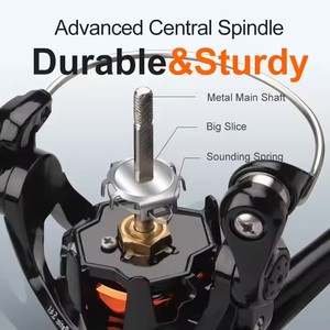 <span class=keywords><strong>HISTAR</strong></span> 5 + 1 BB Long Casting 5,4: 1 Cuerpo de metal 5kg Potencia de arrastre Señuelos de luz profesionales Carrete de pesca giratorio - Product Image 5