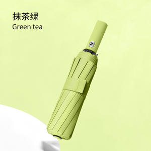 뜨거운 판매 자동 오픈 3 로고 인쇄 접이식 우산 - Product Image 6