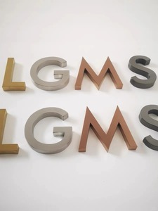 3D biểu tượng kinh doanh tùy chỉnh thép không gỉ kim loại chữ lớn số lớn Brass dấu hiệu singe nhỏ kim loại chữ thư dấu hiệu - Product Image 2