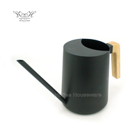 Arrosoir en acier inoxydable mat noir de grande capacité de 31 oz avec bec long, pot d'arrosage de 900 ml, arrosoir de jardin, intérieur/extérieur