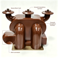 Bobine de décharge de type sec simple 10 kV conforme à la norme IEC, résistante aux vibrations, sans entretien, pour distribution d'énergie haute tension en intérieur