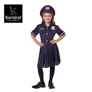 ODM vente entière enfants Halloween Performance Cosplay <span class=keywords><strong>uniforme</strong></span> <span class=keywords><strong>Police</strong></span> fille Costume avec des robes élégantes pour les fêtes - Product Image 1