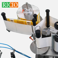 RICIO Pro Fabricant Applicateur d'étiquettes verticales auto-adhésives pour bidons plats carrés à double face ou simple face