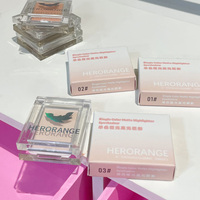 HERORANGE Matter Highlighter Lidschatten-Puder Feine Langanhaltende Farbe Natürliche Aufhellung Kontur All-in-One Palette Chemikalienfrei