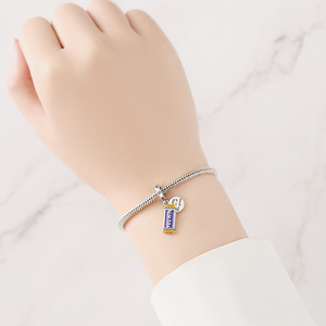 Original white copper <b>bead</b> <b>bracelet</b> - colorfast game console pendant, personalized accessory for men and women - Product Image 6