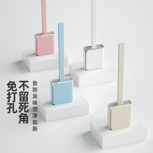 แปรงขัดห้องน้ำแบบติดผนังรูปสี่เหลี่ยมผืนผ้า ทำความสะอาดง่าย เครื่องมือทำความสะอาดห้องน้ำ - Product Image 1