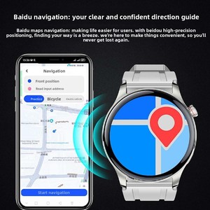Relojes Inteligentes TK66 con Control Remoto por Voz e Infrarrojos, Pago NFC, Control de Acceso, Mapa Baidu, Voz AI, Pantalla IPS, Silicona, Batería de 7-14 Días - Product Image 4