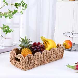 Cesta de Almacenamiento Ecológica Hecha a Mano con Jacinto de Agua, Cesta para Aperitivos, Pan y Otros Artículos para Sala de Estar, Cocina y Hogar - Product Image 2
