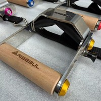 Accesorio de cable para elevación lateral con mango, para máquina de gimnasio, para hombros, con agarre de acero y madera, para entrenamiento de fuerza