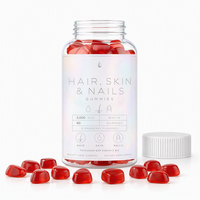 Gummies Cheveux Peau Ongles Série OEM Multi-formules Différentes Formes Saveurs de Fruits Assorties Faible MOQ Emballage Personnalisé Disponible