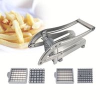 Coupe-légumes multifonctionnel durable en acier inoxydable pour l'exportation, fonctionnement manuel, machine à pommes de terre et concombres